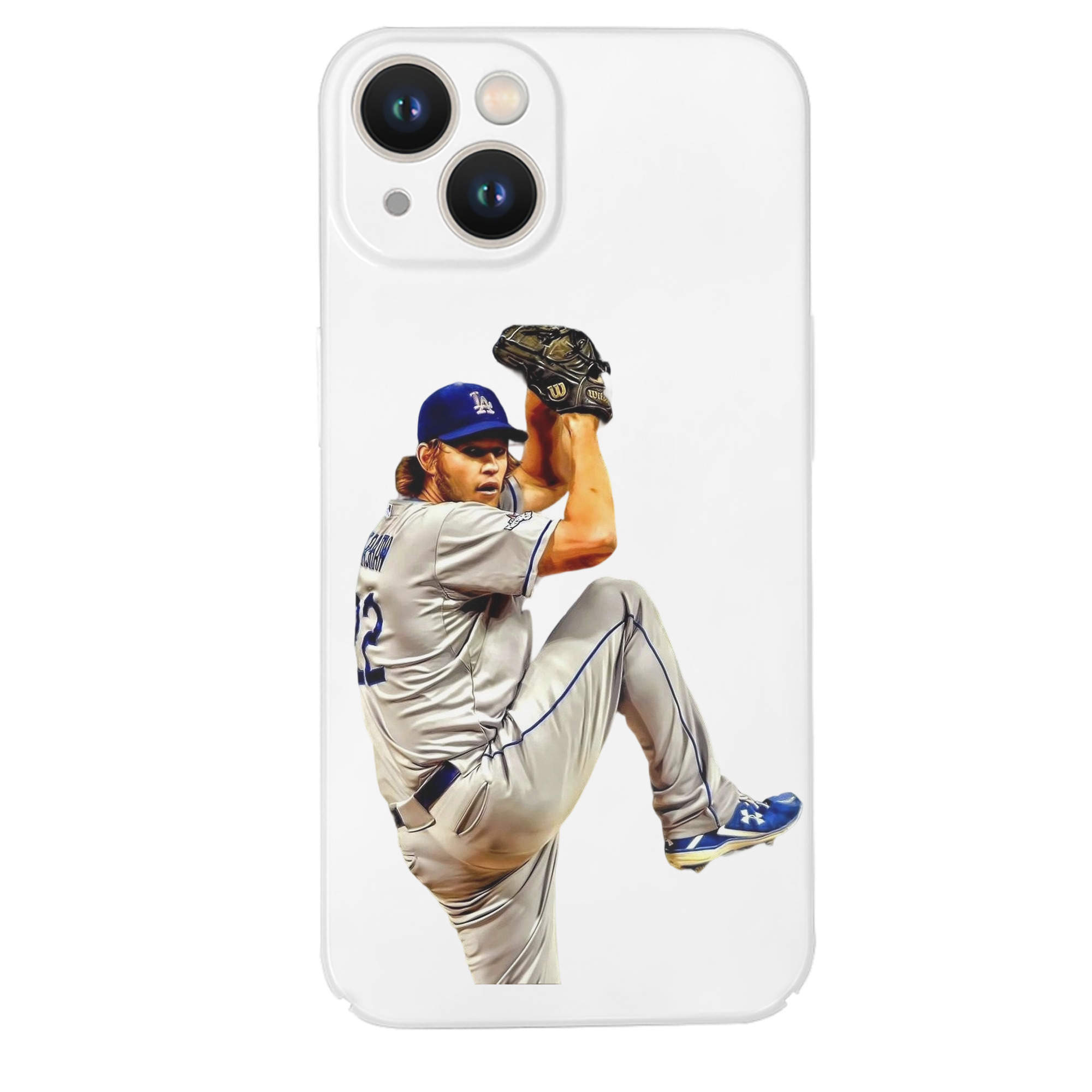 Clayton Kershaw 11 IPhone 14 Series Full-Cover Hard Case – Shockproof With Raised Camera Protection – Precise Cutouts, Wireless Charging Compatible – Durable, Anti-Yellowing, Easy To Clean